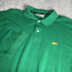 Augusta National Masters Golf‎ Shirt Men's XL Green Slazenger Short Sleeve Polo